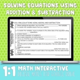 Solving Inequalities Digital Notes