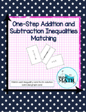 One-Step Addition and Subtraction Inequalities Matching