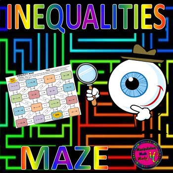 Preview of Solving Inequalities Maze Activity - distance learning