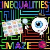 Solving Inequalities Maze Activity - distance learning