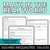 Solving Multi Step Inequalities Real World Math Project fo