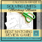 Solving Limits: AP Calculus Matching Review Game