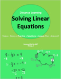 Solving Linear Equations 1 (Distance Learning)