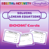 Solving Linear Equations - BOOM™ Digital Task Cards