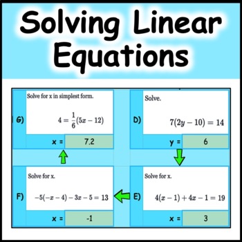 algebra problem solving with equations lessons linear equations