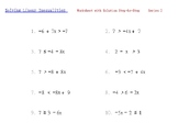 Solving Linear Inequalities 2