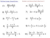 Solving Linear Inequalities 6