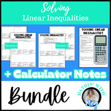 Solving Linear Inequalities | Algebra 1 | Calculator Notes