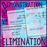 Solving Linear Systems by (Advanced) Elimination -- Demonstration