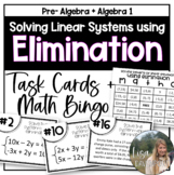 Solving Linear Systems using Elimination- Task Cards and M