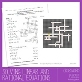 Solving Linear and Rational Equations Crossword Puzzle