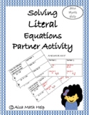 Solving Literal Equations