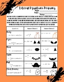 Solving Literal Equations Activity (Halloween)
