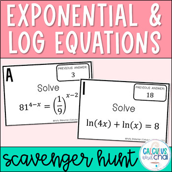 Preview of Solving Log and Exponential Equations