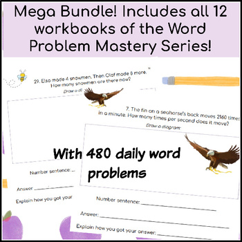 Preview of Solving Math Word Problems Intervention Mega Bundle: One Step to Two Step