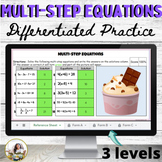 Solving Multi-Step Equations Activity | Differentiated Practice