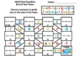 Solving Multi Step Equations Activity: End of Year/ Summer