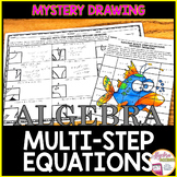 Solving Multi Step Equations Algebra 1 Math Mystery Pictur
