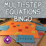 Solving Multi-Step Equations Activity - Bingo