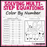 Solving Multi-Step Equations Color By Number