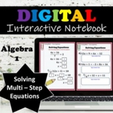 Solving Multi - Step Equations ⭐ Digital Interactive Notebook