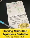 Solving Multi-Step Equations Foldable