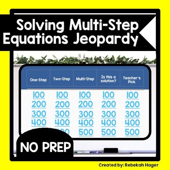 2023 Solving equations jeopardy topics: total 