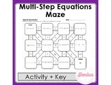 Solving Multi-Step Equations Maze