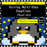 Solving Multi-Step Equations Pixel Art