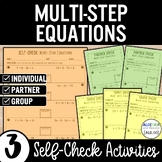 Solving Multi-Step Equations | Practice | Self-Check Revie
