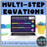 Solving Multi-Step Equations Self-CheckingActivity