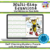Solving Multi-Step Equations: Variable on One Side Self Ch