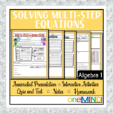 Solving Multi-Step Equations: Variables on both sides & Di