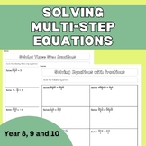 Solving Multi-Step Equations | Variables on both sides, fr