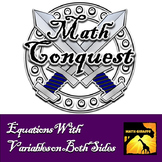 Solving Multi Step Equations With Variables on Both Sides - Conquest Game