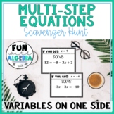Solving Multi-Step Equations With Variables on ONE Side Sc