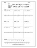 Solving Multi-Step Equations Worksheet | Math Riddle