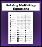 Solving Multi-Step Equations (no fractions or decimals) Co