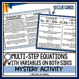 Solving Multi-Step Equations with Variables on Both Sides 
