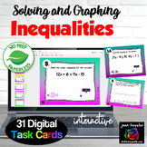 Solving Multi Step Inequalities Digital Task Cards