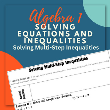 Preview of Solving Multi-Step Inequalities Notes Outline