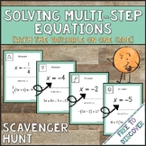 Solving MultiStep Equations with the Variable on One Side 