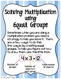 Solving Multiplication **BUNDLE** (4 in 1)