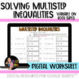 Solving Multistep Inequalities (variable on both sides) Di