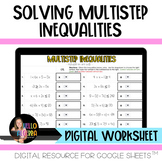 Solving Multistep Inequalities (variable on one side) Digi