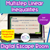 Solving Multistep Linear Inequalities: Digital Escape Room