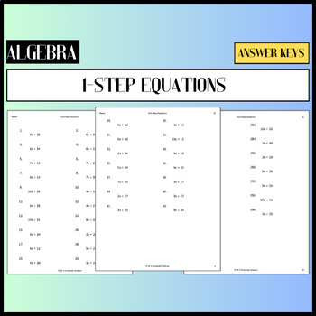 Preview of Solving One-Step Algebra Equations [Multiplication]