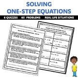 Solving One-Step Equation Quizzes