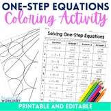 Interactive Solving One-Step Equations Activity | Editable
