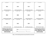 Solving One-Step Equations (Adding and Subtracting) Color 